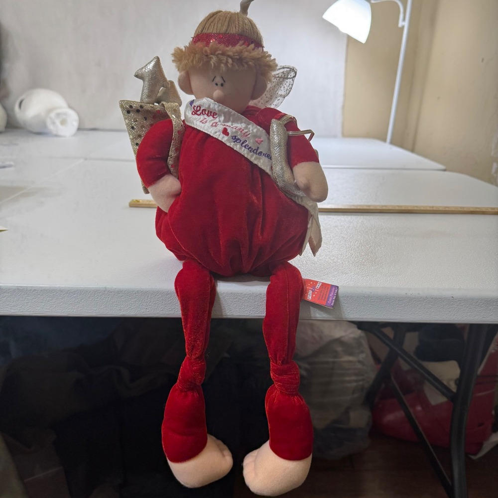 VTG First & Main Cutie Patootie‎ Angel Plush Red Love is a Many Splendored Thing